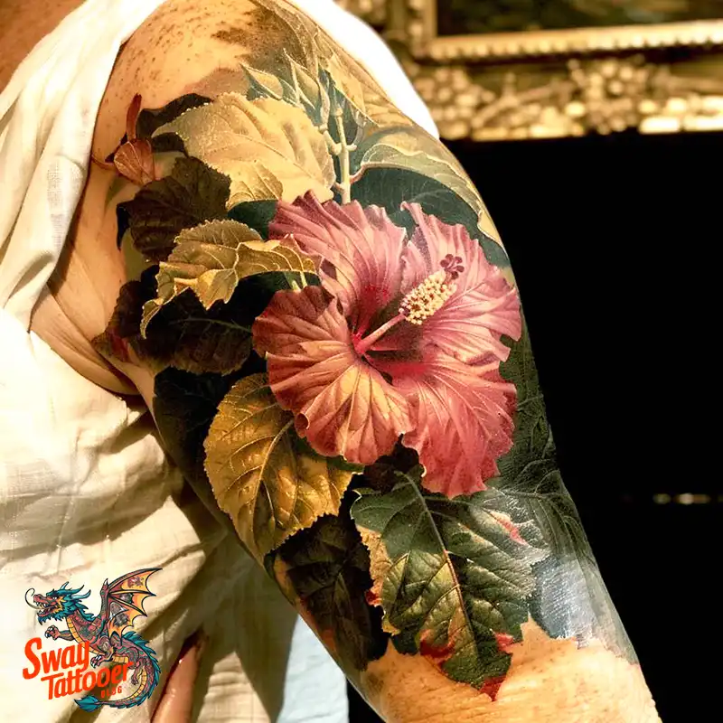Hibiscus Flower Tattoo