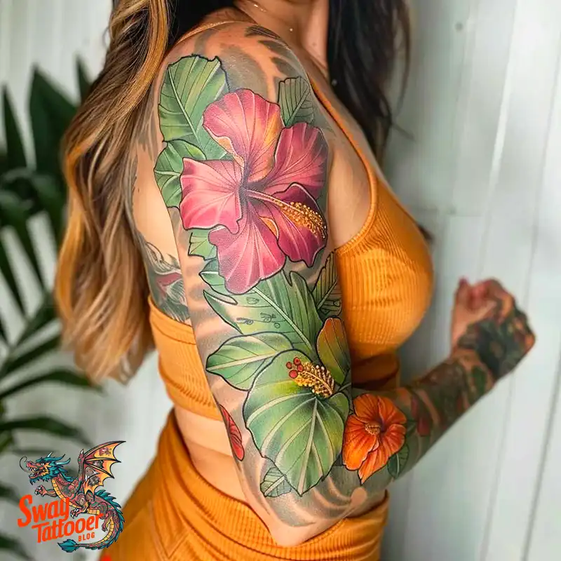 Hibiscus Flower Tattoo