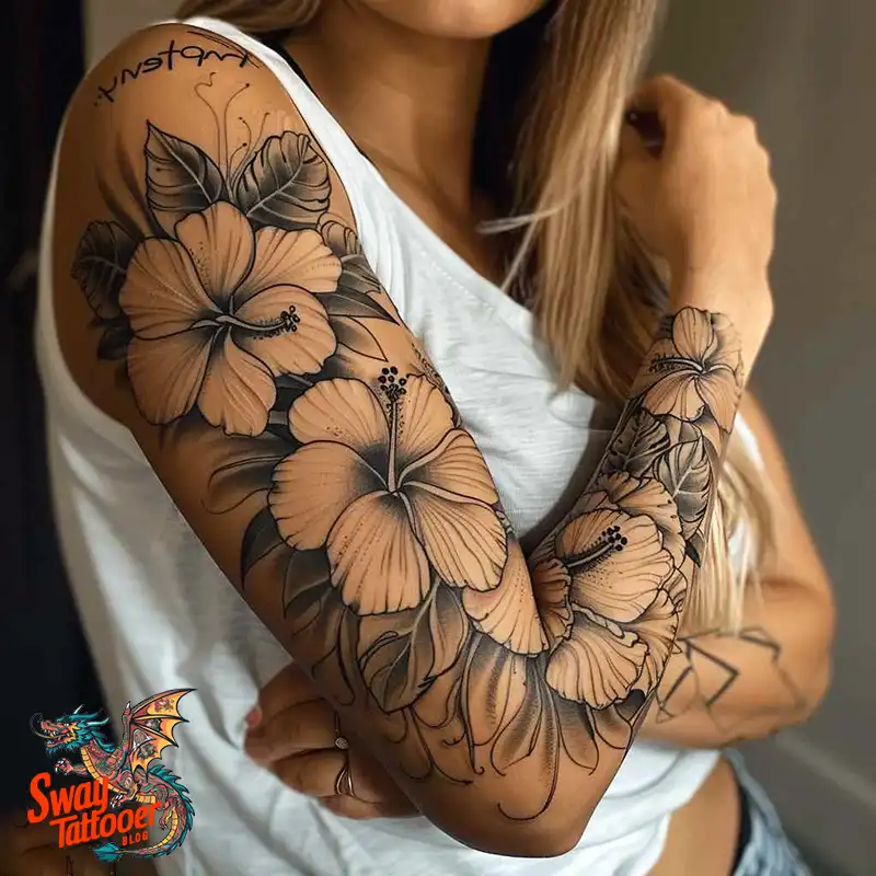 Hibiscus Flower Tattoo