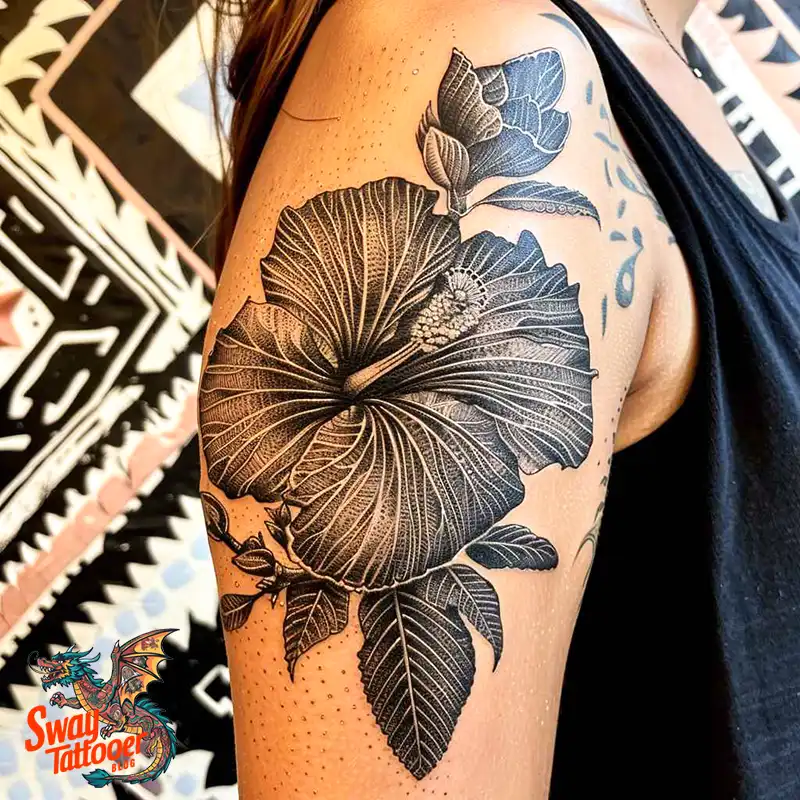 Hibiscus Flower Tattoo