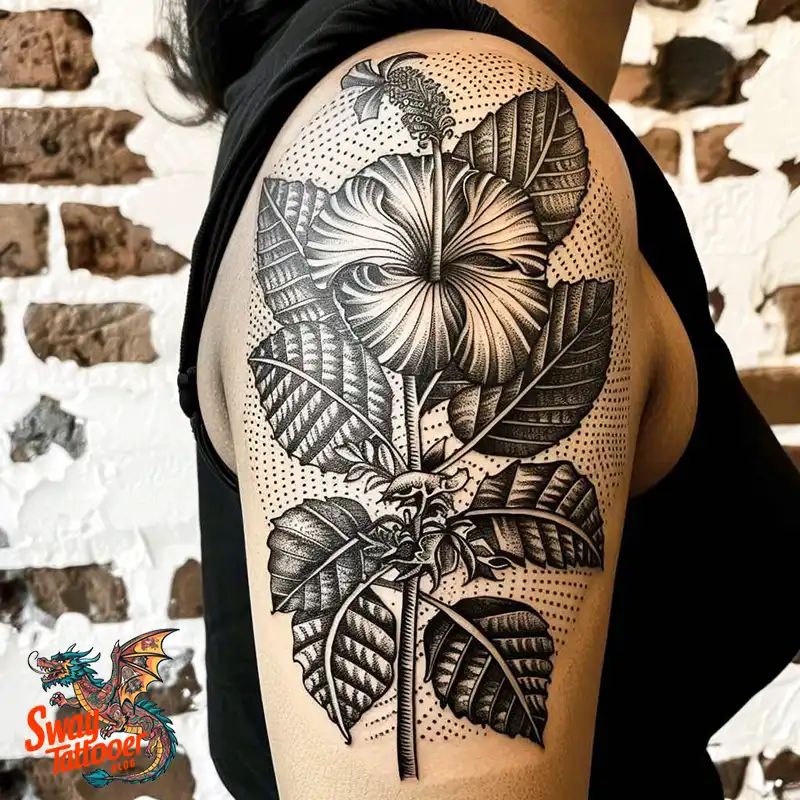 Hibiscus Flower Tattoo