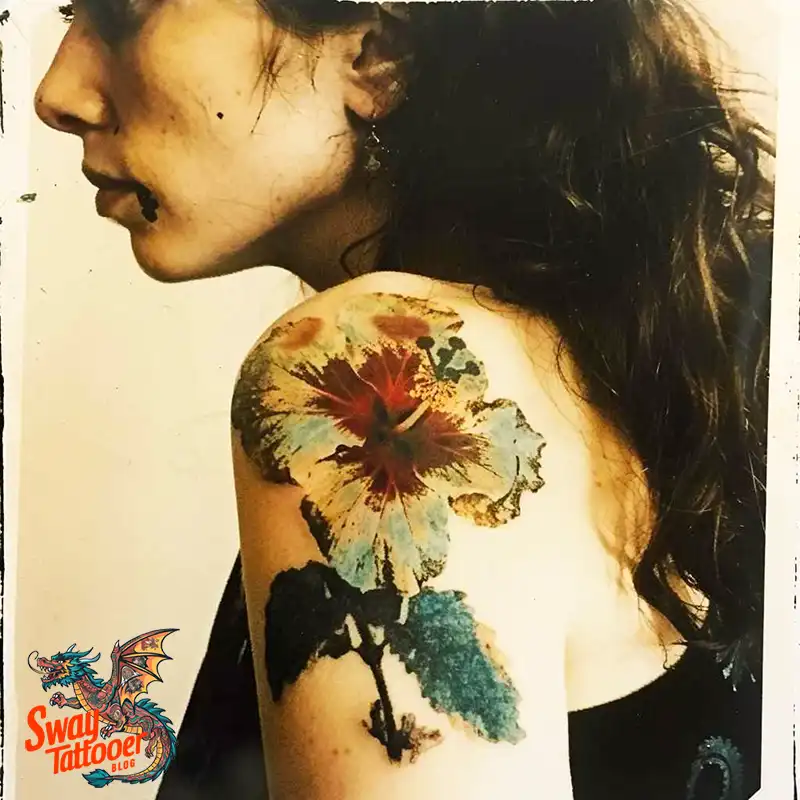 Hibiscus Flower Tattoo