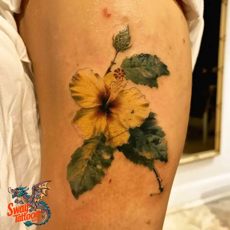 Hibiscus Flower Tattoo