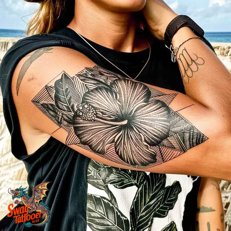 Hibiscus Flower Tattoo