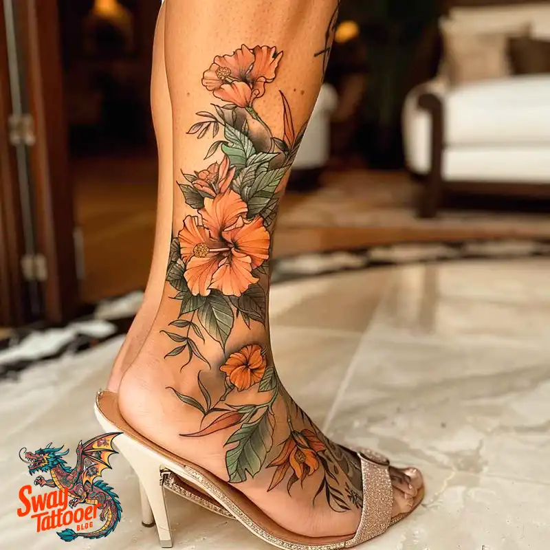 Hibiscus Flower Tattoo
