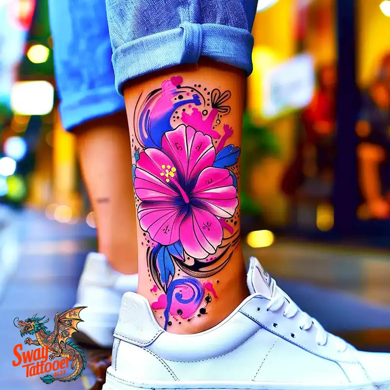 Hibiscus Flower Tattoo