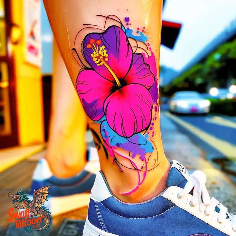 Hibiscus Flower Tattoo