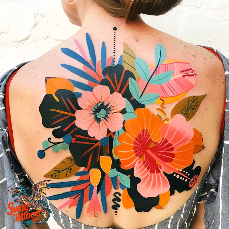 Hibiscus Flower Tattoo