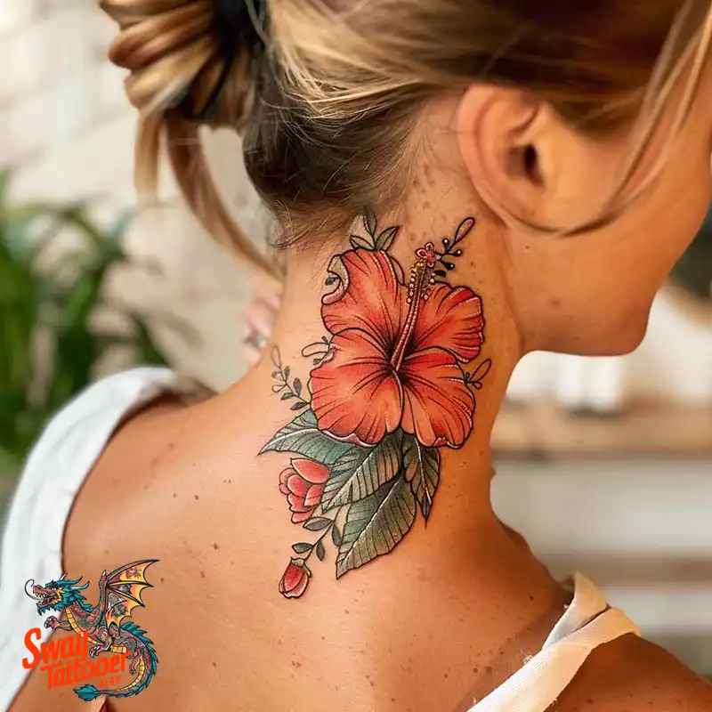 Hibiscus Flower Tattoo
