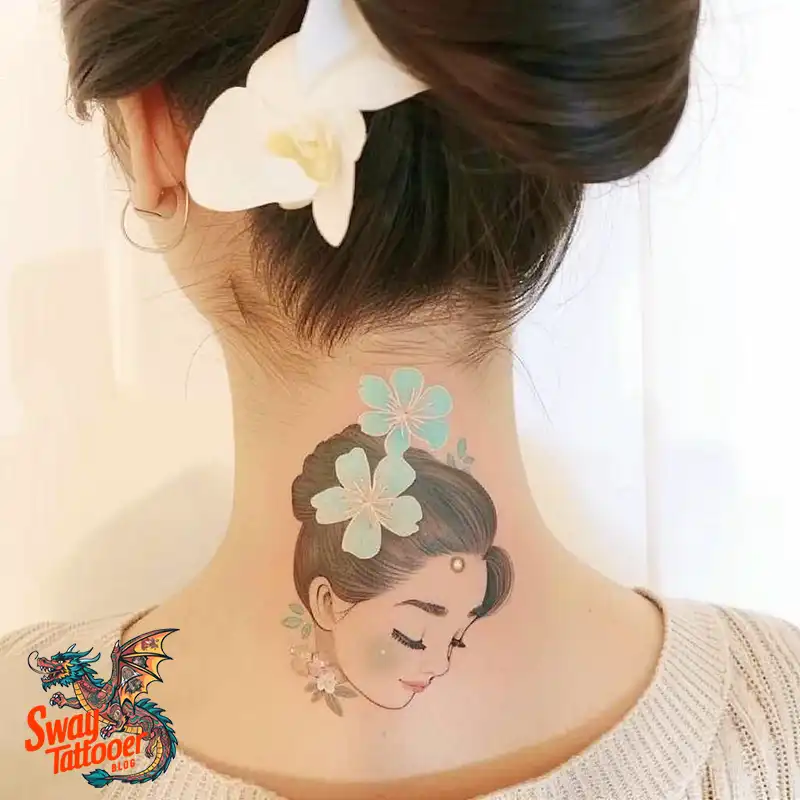 Hibiscus Flower Tattoo Design