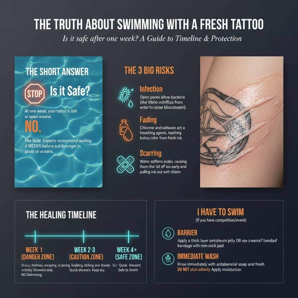 Is Swimming With Tattoo After One Week Safe?