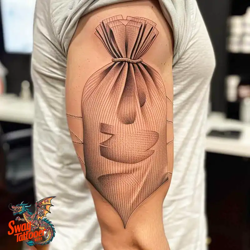 80 Money Bag Tattoo Designs: Symbolism, and Art Style 76 money bag