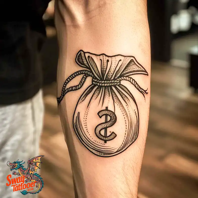80 Money Bag Tattoo Designs: Symbolism, and Art Style 63 money bag11