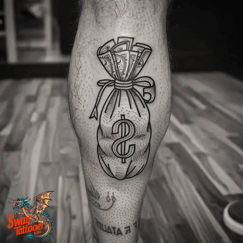 80 Money Bag Tattoo Designs: Symbolism, and Art Style 65 money bag13