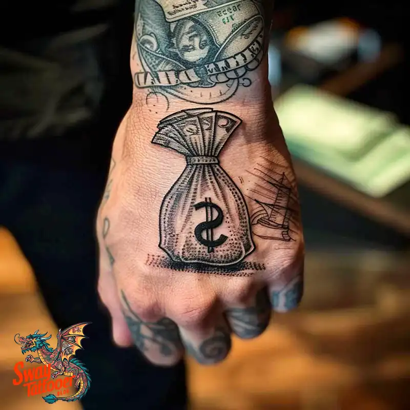 80 Money Bag Tattoo Designs: Symbolism, and Art Style 55 Money Bag Tattoo
