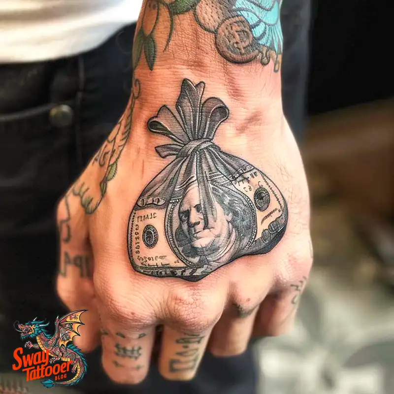 80 Money Bag Tattoo Designs: Symbolism, and Art Style 53 Money Bag Tattoo