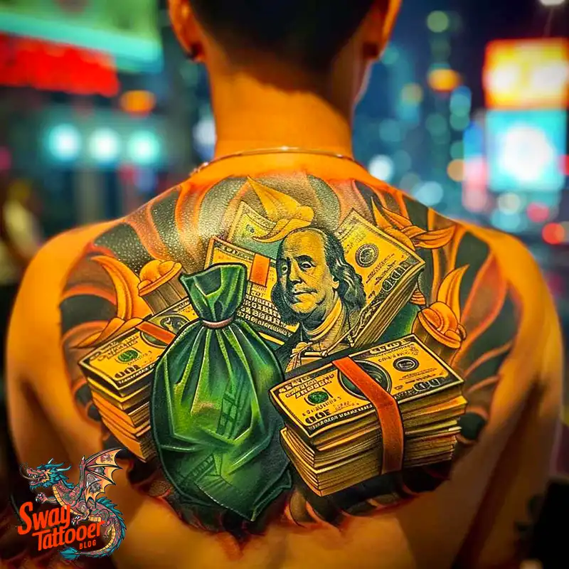 80 Money Bag Tattoo Designs: Symbolism, and Art Style 50 Money Bag Tattoo