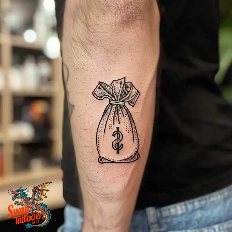 80 Money Bag Tattoo Designs: Symbolism, and Art Style 43 Money Bag Tattoo