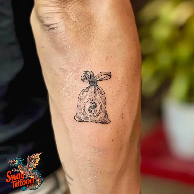 80 Money Bag Tattoo Designs: Symbolism, and Art Style 44 Money Bag Tattoo
