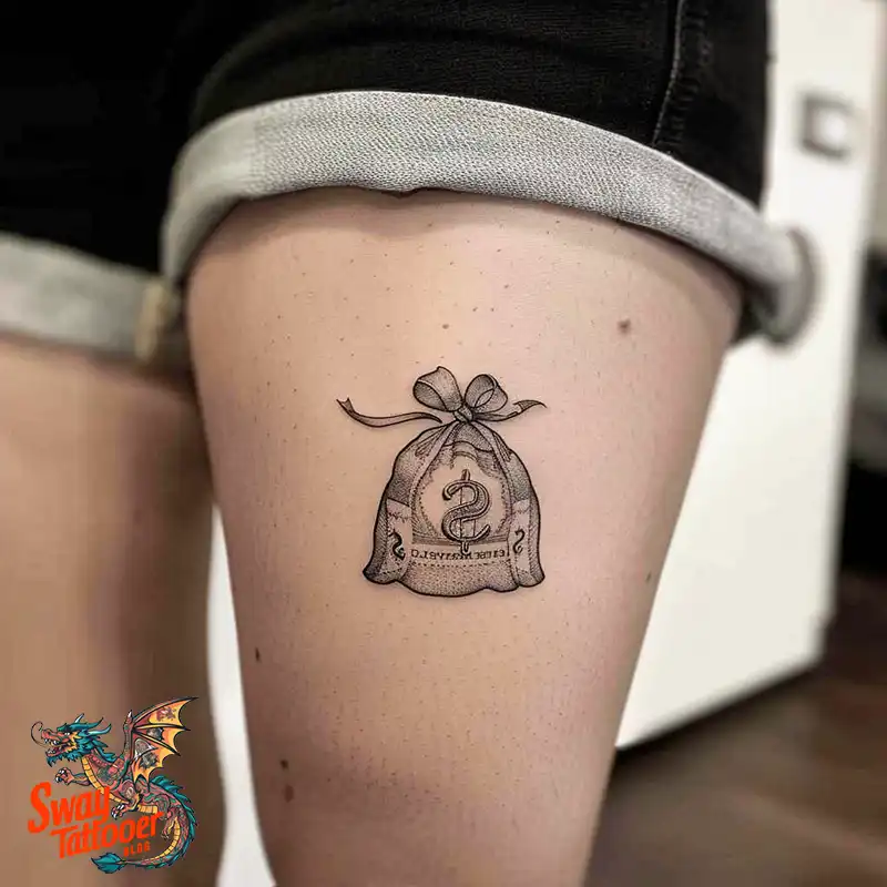80 Money Bag Tattoo Designs: Symbolism, and Art Style 45 Money Bag Tattoo