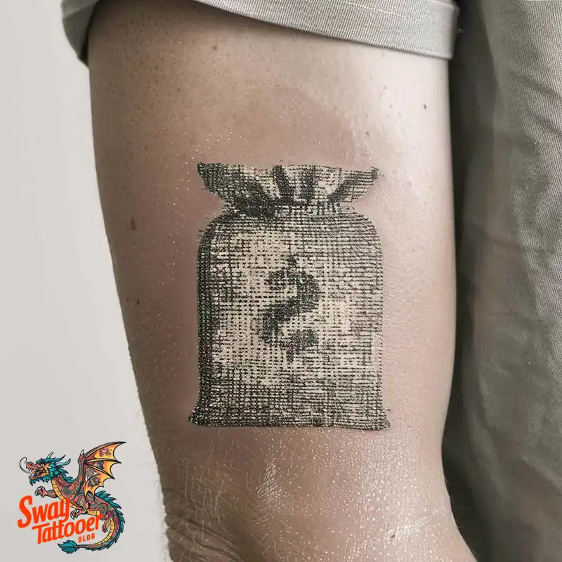 80 Money Bag Tattoo Designs: Symbolism, and Art Style 46 Money Bag Tattoo