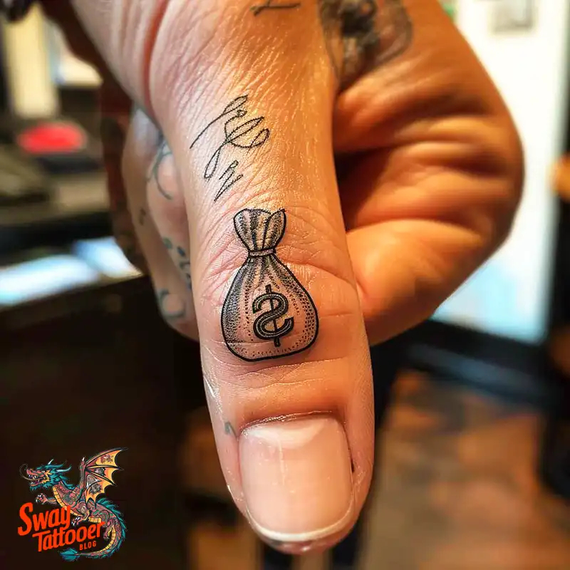 80 Money Bag Tattoo Designs: Symbolism, and Art Style 41 Money Bag Tattoo