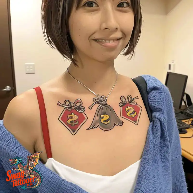 80 Money Bag Tattoo Designs: Symbolism, and Art Style 33 Money Bag Tattoo