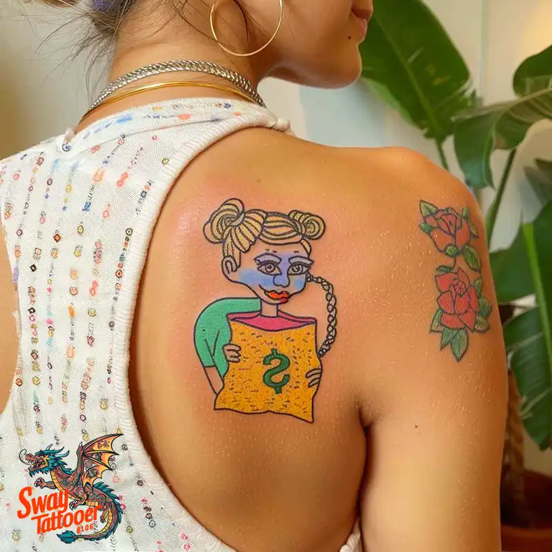 80 Money Bag Tattoo Designs: Symbolism, and Art Style 28 Money Bag Tattoo