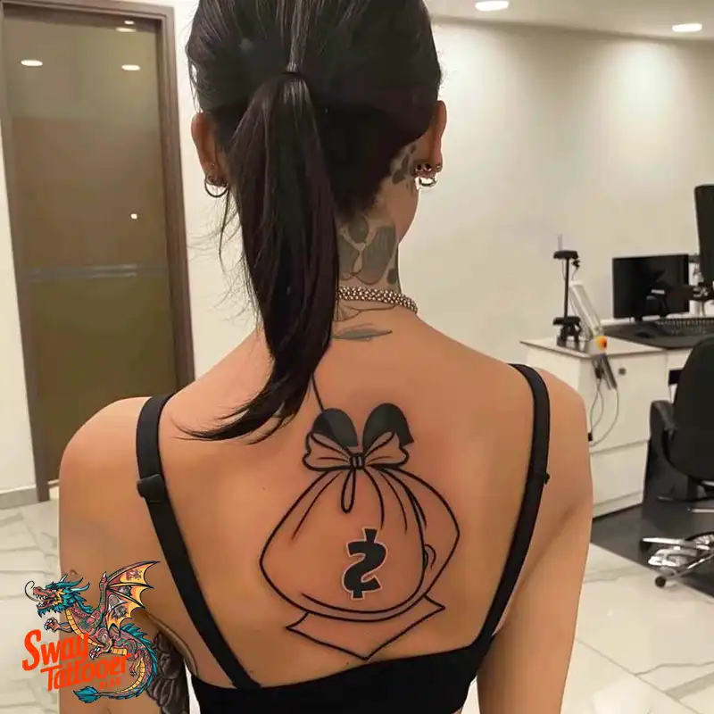 80 Money Bag Tattoo Designs: Symbolism, and Art Style 19 Money Bag Tattoo design