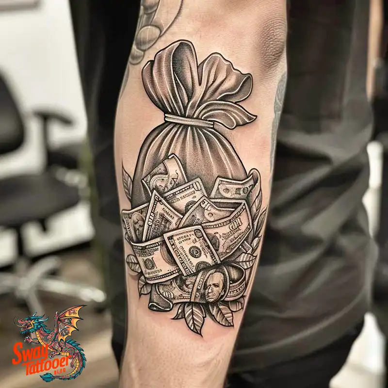 80 Money Bag Tattoo Designs: Symbolism, and Art Style 71 money bag6