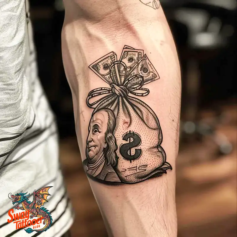 80 Money Bag Tattoo Designs: Symbolism, and Art Style 70 money bag7