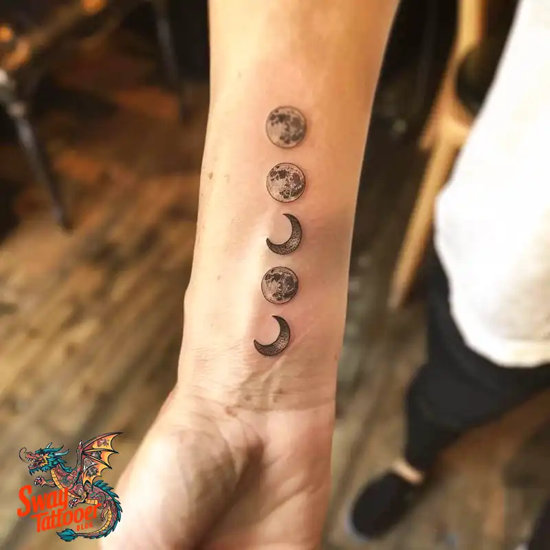 100 Moon Phase Tattoo Designs: Symbolism, and Style 92 moon phase
