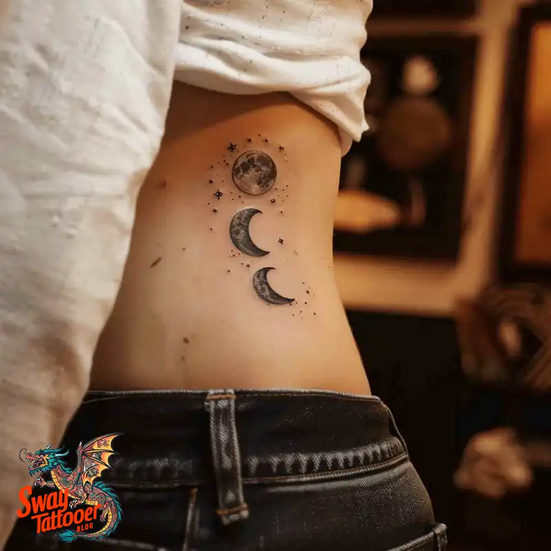 100 Moon Phase Tattoo Designs: Symbolism, and Style 82 moon phase10