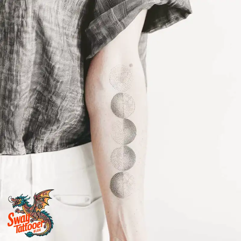 100 Moon Phase Tattoo Designs: Symbolism, and Style 81 moon phase11