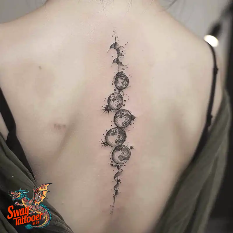 100 Moon Phase Tattoo Designs: Symbolism, and Style 90 moon phase2