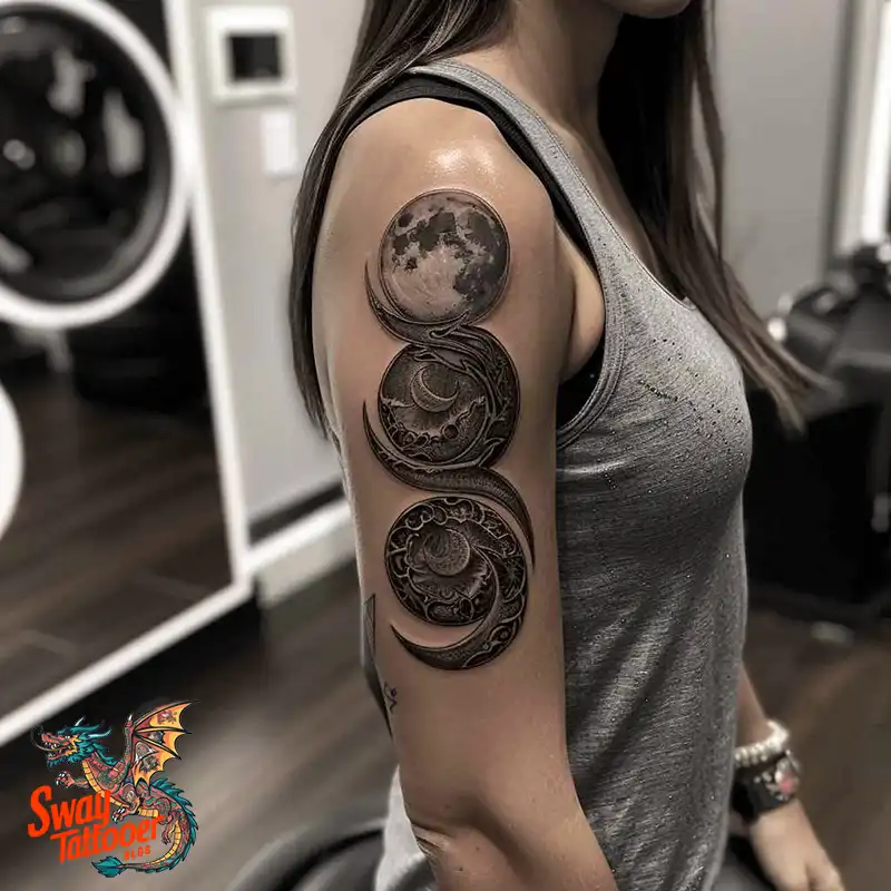 100 Moon Phase Tattoo Designs: Symbolism, and Style 71 moon phase21