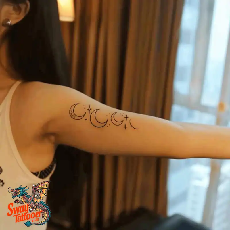 100 Moon Phase Tattoo Designs: Symbolism, and Style 70 Moon Phase Tattoo