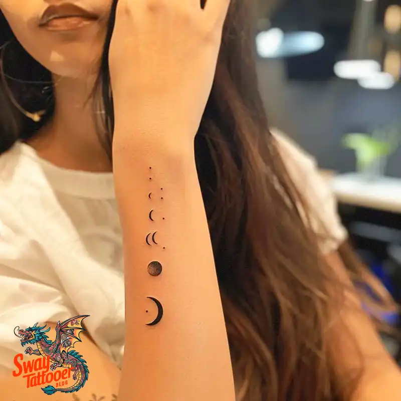 100 Moon Phase Tattoo Designs: Symbolism, and Style 89 moon phase3