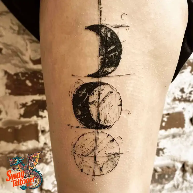 100 Moon Phase Tattoo Designs: Symbolism, and Style 62 Moon Phase Tattoo