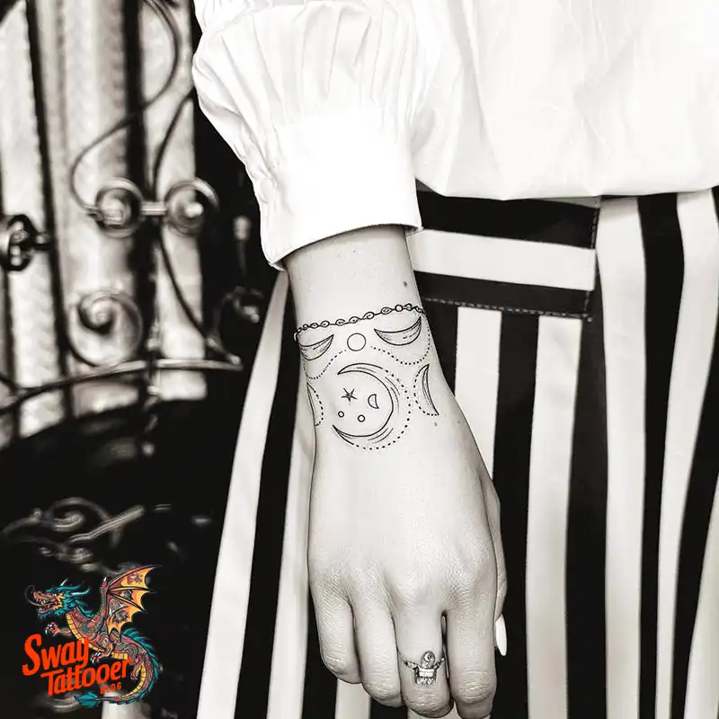 100 Moon Phase Tattoo Designs: Symbolism, and Style 60 Moon Phase Tattoo