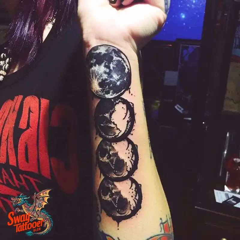 100 Moon Phase Tattoo Designs: Symbolism, and Style 59 Moon Phase Tattoo