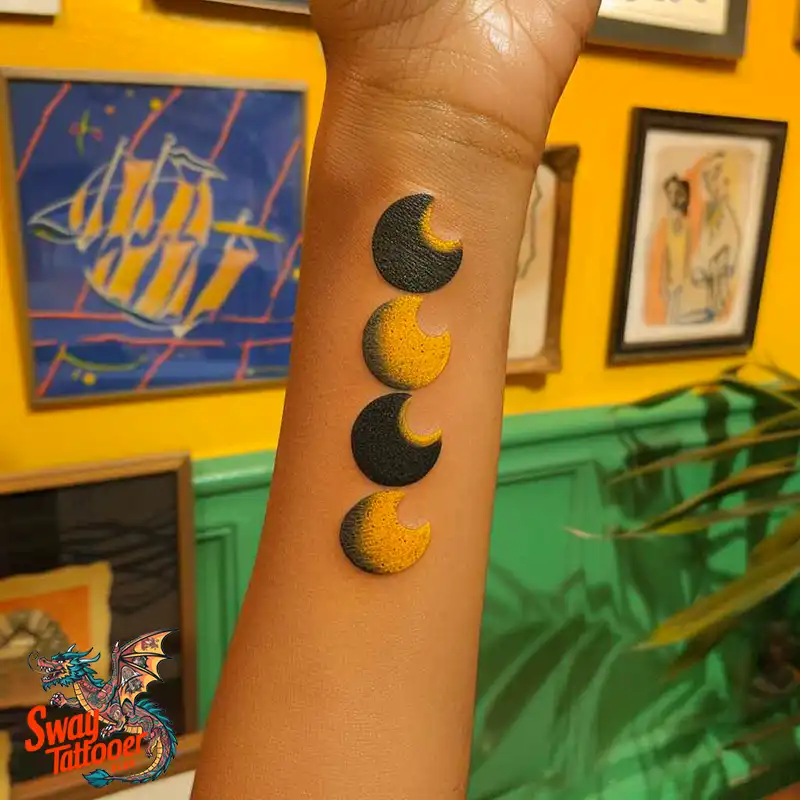 100 Moon Phase Tattoo Designs: Symbolism, and Style 58 Moon Phase Tattoo
