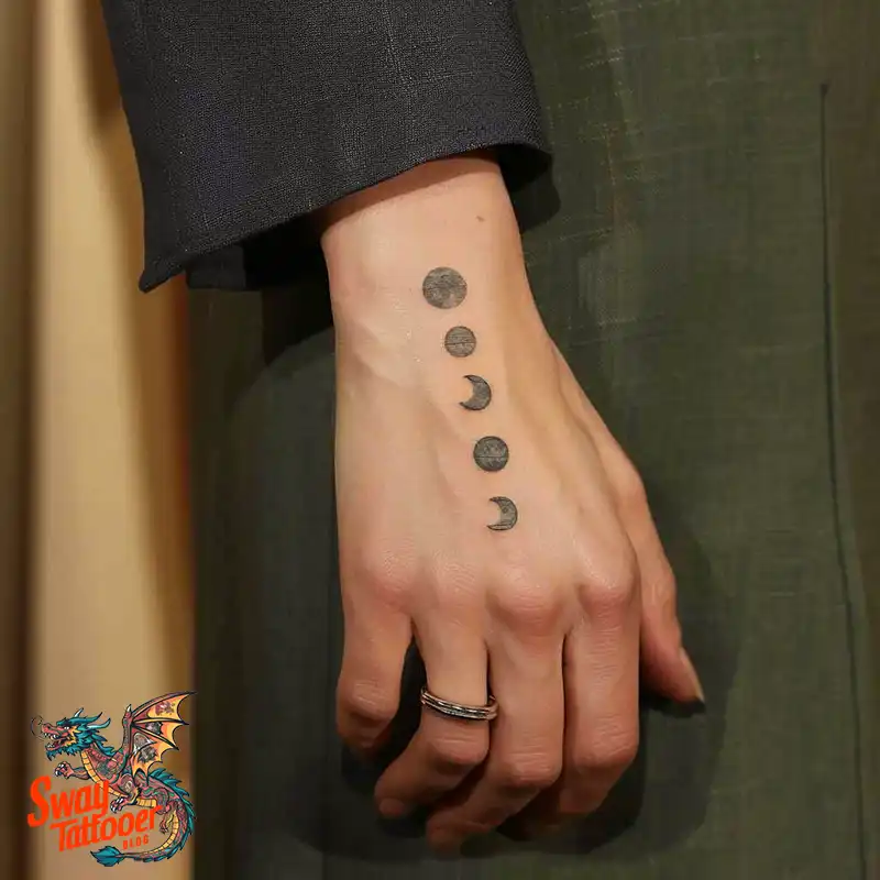 100 Moon Phase Tattoo Designs: Symbolism, and Style 57 Moon Phase Tattoo