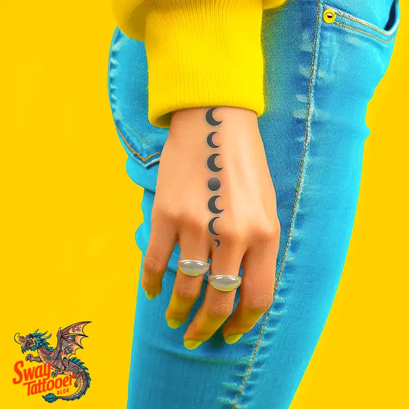 100 Moon Phase Tattoo Designs: Symbolism, and Style 88 moon phase4