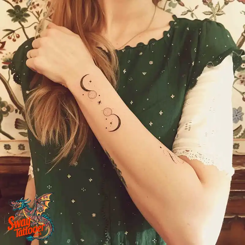 100 Moon Phase Tattoo Designs: Symbolism, and Style 40 Moon Phase Tattoo designs