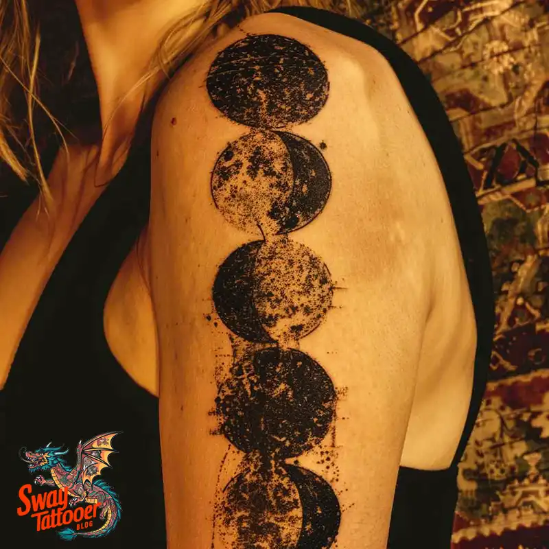 100 Moon Phase Tattoo Designs: Symbolism, and Style 18 Moon Phase Tattoo designs