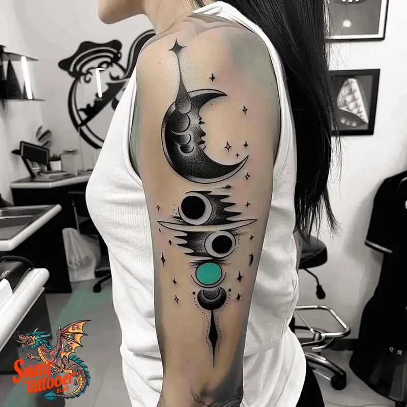 100 Moon Phase Tattoo Designs: Symbolism, and Style 16 Moon Phase Tattoo designs