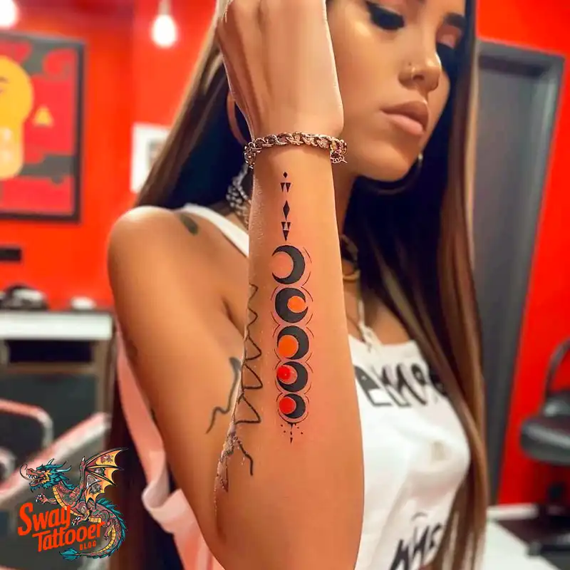 100 Moon Phase Tattoo Designs: Symbolism, and Style 9 Moon Phase Tattoo designs