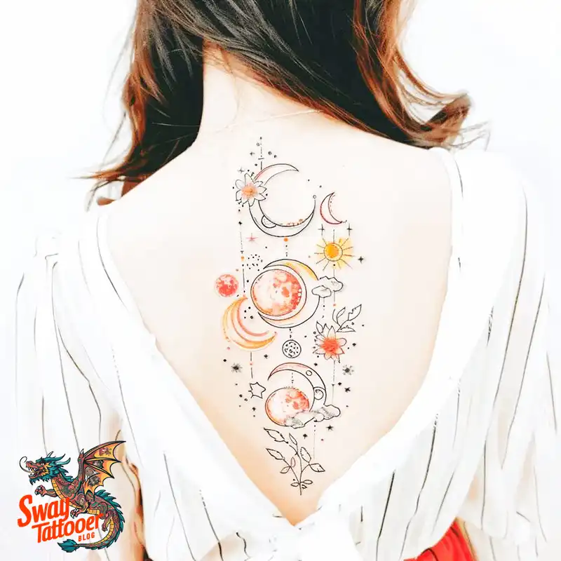 100 Moon Phase Tattoo Designs: Symbolism, and Style 4 Moon Phase Tattoo designs