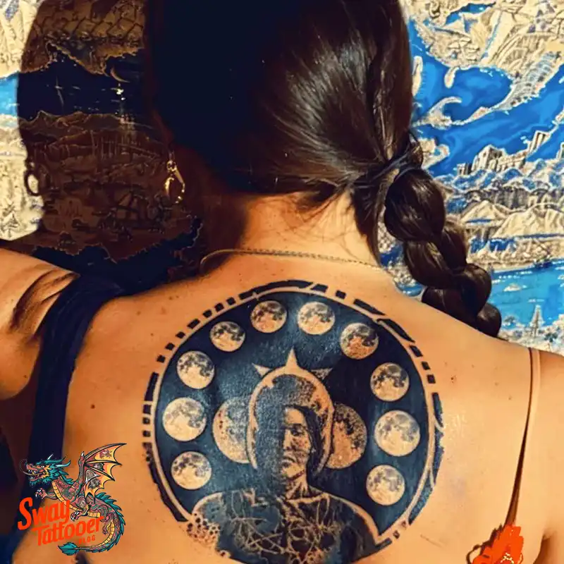 100 Moon Phase Tattoo Designs: Symbolism, and Style 3 Moon Phase Tattoo designs